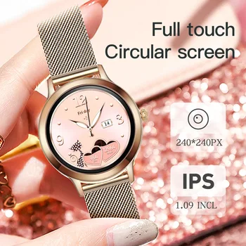 2021 Módne Smart Hodinky Ženy HD Vlastnú Tapetu Srdcovej frekvencie BP Monitor Žena Funkciu šport Smart hodinky Krásny Náramok