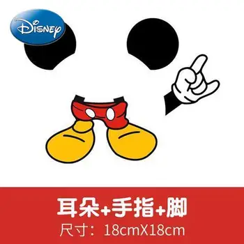 Disney Minnie Roztomilý Kreslený Mickey Mouse Auto Dekorácie Poškriabať Auto Nálepky Fun Funny Auto Zadné Nálepky Jednoduché Kreslených
