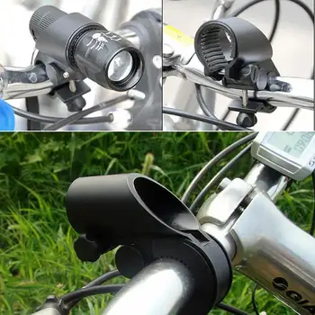 Prenosné Bicyklov Svetla Lampy, Stojan, Držiak Otáčania Rukoväť LED Baterka Pochodeň Svorka Cyklistické Klip Mount Držiak Bike Príslušenstvo