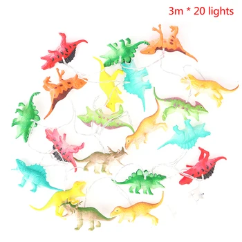 10 20 LED Dinosaura String Svetla Pre Deti Vianočné Rozprávky Osvetlenie detskej Izby Svetlá Strana Darček Decor String Svetlo