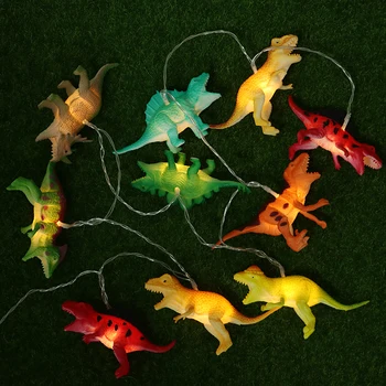10 20 LED Dinosaura String Svetla Pre Deti Vianočné Rozprávky Osvetlenie detskej Izby Svetlá Strana Darček Decor String Svetlo