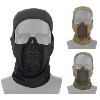 Klasické Kukla Plnú Tvár Airsoft Maska Taktické Oka Ocele Pokrývky Hlavy Ústa, Nos Ochranné Paintballové Masky Vojenské Príslušenstvo