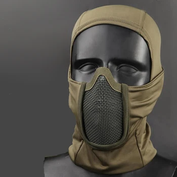 Klasické Kukla Plnú Tvár Airsoft Maska Taktické Oka Ocele Pokrývky Hlavy Ústa, Nos Ochranné Paintballové Masky Vojenské Príslušenstvo