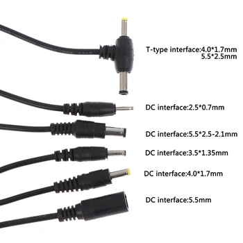 Nový Adaptér Výstup sieťový Kábel DC Muž Zapojte Kábel 2.5*0.7/3.5*1.35/4.0*1.7/5.5*2.1 mm Nových 2021