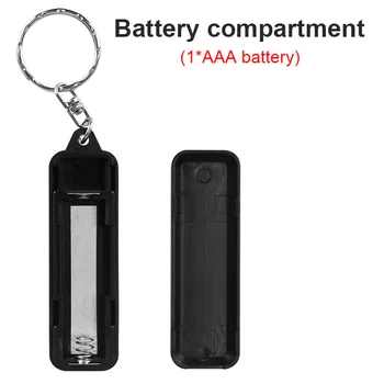 Prenosný Mini Keychain Baterka Super Malý COB LED Pochodeň Svetla, 3 Režimy Vrecku Lanterna Napájanie AAA Batéria