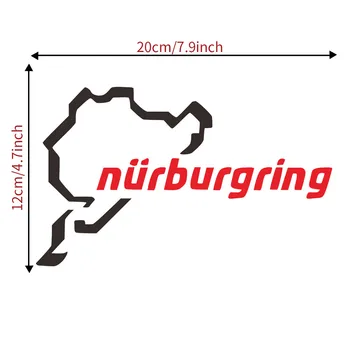 Na Závodnej dráhe Nurburgring Nálepky Zábavné Okno Auta Odtlačkový ILLEST Prihlásiť Vinyl auto auto samolepky #zer