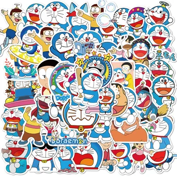 50 ks Japonské Anime Nálepky Doraemon Nobita Nobi Shizuka Cartoon Nálepky Zápisník Plánovač Notebook Batožiny Telefón, Auto Nálepky