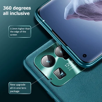 Solid Farba Kože Telefón puzdro Pre Xiao Mi 11 Ultra Lite Pro 11 Slim Zadný Kryt Pre Xiao Mi11 Ultra 5G Objektív Fotoaparátu Chrániť