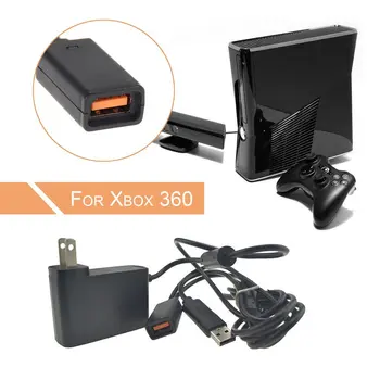 110-240V AC Adaptér Napájací Kábel USB Konvertor Prenosné, Kábel 1-k-2 Napájací Adaptér pre Xbox 360 Kinect Senzor Microsoft