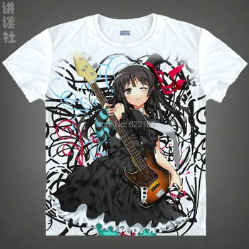 K-O Mio Akiyama Azusa Nakano T Shirt Anime, Japonskej Slávny Animácie Novinka Leta pánske T-shirt Cosplay coolprint košele