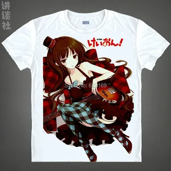 K-O Mio Akiyama Azusa Nakano T Shirt Anime, Japonskej Slávny Animácie Novinka Leta pánske T-shirt Cosplay coolprint košele