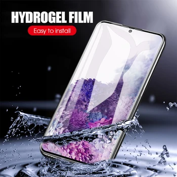 2 v 1 Hydrogel Fólia pre Samsung Galaxy S20+ S20 Ultra S10 S9 S8 Poznámka 10 9 Plus Fotoaparát Screen Protector samsung s20 Mäkké Film
