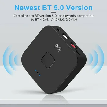 Bluetooth 5.0 RCA Audio Prijímač APTX 3.5 mm AUX Jack Music Bezdrôtový Adaptér Bluetooth Pomocou technológie NFC pre automobilový TV Reproduktory Počítača