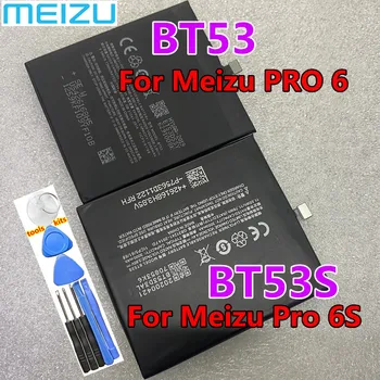 Meizu Vysokej Kvality Originálne Batérie BT53 BT53S Pre Meizu Pro 6 M570M M570Q M570H / Pro 6S Pro6S M570Q-S Mobilného Telefónu, Batérie