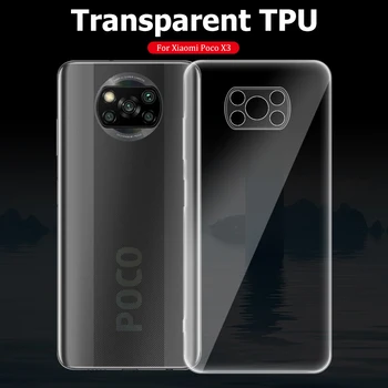Mäkké Jasný Objektív Ochrana Telefónu Prípade pre Xiao POCO X3 Pro NFC POCOX3 X3Pro X3NFC Luxusné Silikónové Ultra Tenké Zadný Kryt