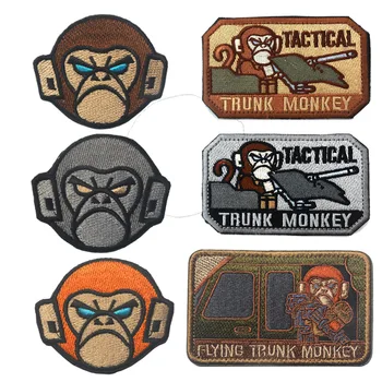 Tanky opice batožinového priestoru opice Armády Vojenské Taktické Výšivky Škvrny Na Oblečenie Oblečenie Znak Appliques Odznaky