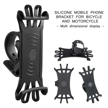 Na Motocykel, Bicykel, Silikónové Telefón Držiak Universal Car Phone Bicykel Motocykel Riadidlá Montáž Držiaka Auto Interiérové Doplnky