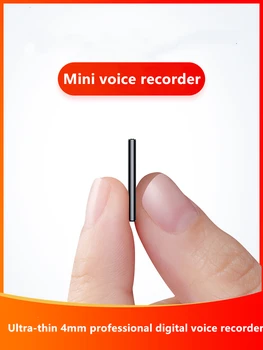 Yescool 32GB digitálny hlasový záznamník mini Profesionálny Diktafón ultra tenké HD dlhé vzdialenosti MP3 audio prehrávač záznamové zariadenie
