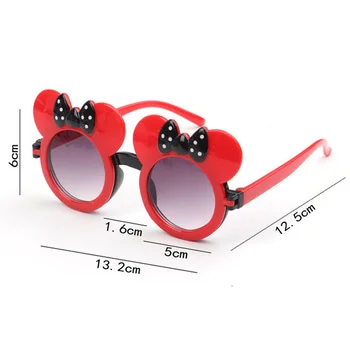 Disney Nové Mickey Minnie Mouse Deti slnečné Okuliare Drapákové Tvarované okuliare Strany Birthda Dekorácie pre detský Obrázok Dary