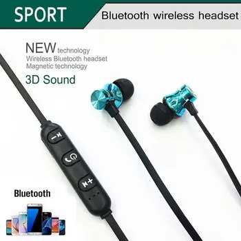 2021 Nové Bezdrôtové Bluetooth Slúchadlá Šport Magnetické Stereo Slúchadlo Fone De Ouvido Pre IPhone Xiao Huawei Honor Samsung Redmi