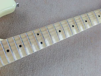 Factory store Vintage yellow krém Yngwie Malmsteen Vrúbkovaným javorový hmatník ST 6 strún elektrických gitár guitarra