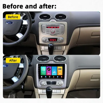 9 Palcový 2 Din Android autorádio pre Ford Focus EXI MT2 3 Mk2 2004-2011 WIFI GPS Navigácie Auta Stereo Prehrávač Autoradio