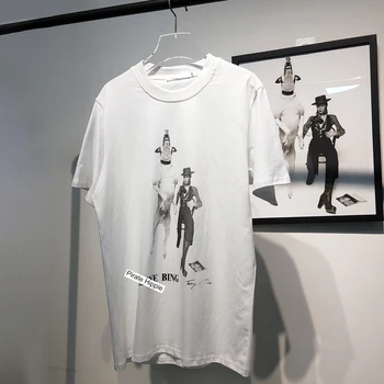 Pes A Charakter Classic Tee Košele Žena Letné tričko Krátky Rukáv Kolo Krku Bavlna T-Shirts Bežné Vintage Tričko Topy 2021
