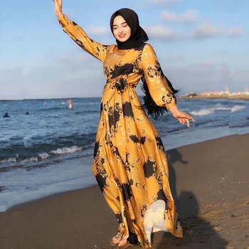 Ramadánu Abaya Dubaj Turecko Moslimskou Hidžáb Oblečenie Abayas pre Ženy, turecké Šaty Kimono Femme Islam Oblečenie Kaftane Kaftan Župan