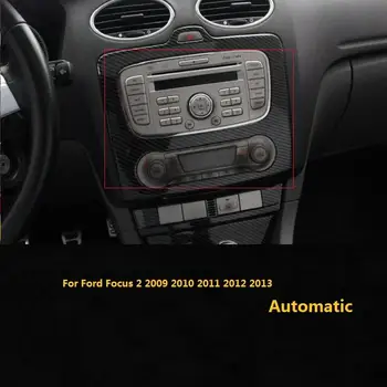 3D karbónová Auto AC Konzoly Chránič Nálepka Pre Ford Focus 2 2009 2010 2011 2012 2013 Úpravy Samolepky Príslušenstvo