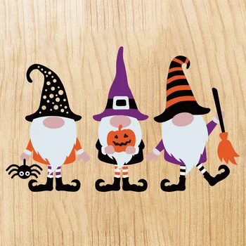 2021 New 3pcs Halloween Gnome Craft Metal Cutting Dies For DIY Decorative People Scrapbooking Album Card Making Embossing Mold