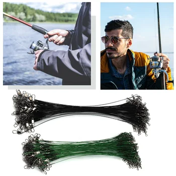20Pcs Anti-skus Rybárske Vodca Drôt z Nehrdzavejúcej Ocele Line Wire Leader Rybárske Náradie