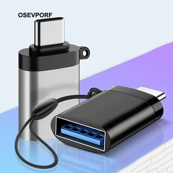 OSEVPORF USB Typu C OTG Adaptér Micro USB, C Samec na USB 3.0 Žena Kábel Prevodníky pre Macbook Pro iPad Myš USB OTG