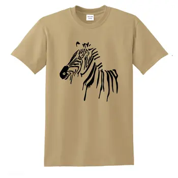 Voľné štýl Zebra tlač mužov tričko Muž Najvyššej Kvality, bavlna bežné t-shirts o-krku zábavné mens tshirt topy tees
