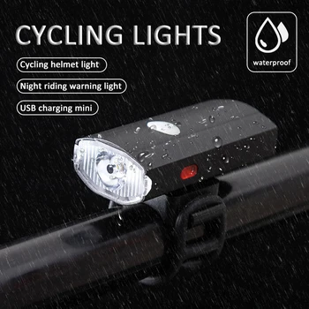 ZÁPAD BICYKLOCH Bike MTB Svetlo USB Nabíjateľné Cyklistika Helmu, predné svetlo Nepremokavé Cyklistické Svetlometov Zadné zadné svetlo Lampy Baterky