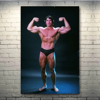 Arnold Schwarzenegger Kulturistike Motivačný Citát Hodváb Plagát, Tlač Palcov Telocvični Miestnosť, Fitness, Športové Obrázok