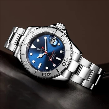 2021 Nové CADISEN Muži Mechanické hodinky Luxusné Automatické Hodinky pre mužov v Japonsku NH35A Sapphire crystal Potápačské náramkové hodinky reloj hombre
