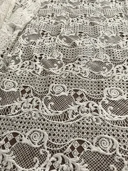 SYJ-51543 vyšívaný tyl textílie francúzsky kábel čipky Nigérijský tkaniny pre svadobné šaty