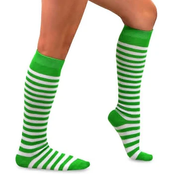 's Day Ponožky Bavlna Zelená Prekladané Ďatelina Kolená Vysoké Ponožky Ženy, Mužov Novinka Írskej Strany Sprievod Dodávky