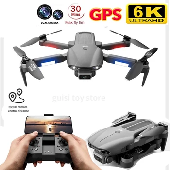 Nové F9 Drone GPS 5G Wifi 6K Dual HD Kamera Profesionálne Letecké Fotografie Hučí Striedavý Motor Skladacia Quadcopter Hračky
