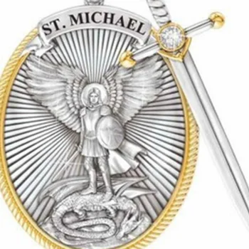 Michael St. Michael Archanjel Prívesok Náhrdelník Katolíckeho Patróna Prívesok 2021 Nový Príchod