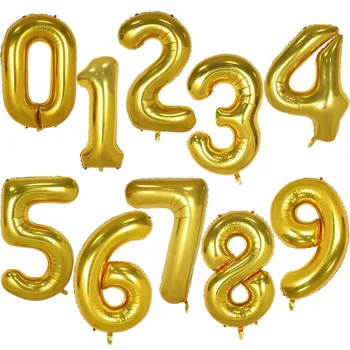 40Inch Veľké Fólie Narodeninové Balóny Hélium Číslo Balón 0-9 blahoželáme k Narodeninám, Svadobné Dekorácie Sprcha Veľké Čísla Globos