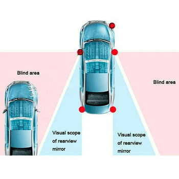 Auto Blind Spot Monitoring Systém Ultrazvukového Snímača pri Zmene jazdného Pruhu Cúvaní BSD Vzdialenosť Pomáhať pri Zmene jazdného Pruhu