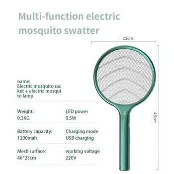 Tri-v-Jednom Pasce Mosquito Killer Lampa 3000V Elektrické Chybu Zapper USB Nabíjateľné Lete Lietať Plácačka Pasce Muchy Hmyzu