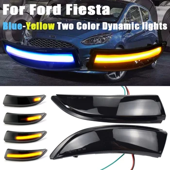 Dynamické LED Blinker Bočné Zrkadlo Značku Zase Signálneho Svetla na Čítanie Pre Ford Fiesta MK6 VI /UK MK7 2008-17 B-Max 2012-2017