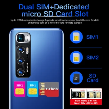 6.2 Palcový Full HD Displej Inteligentného Telefónu, 2 GB RAM, 32 GB ROM CECTDIGI M11 Pro Smartphone Android Odomknutý Vyhľadávané Sim Mobilný Telefón