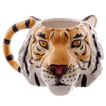 350 ml 3D Zvierat Hrnček Mýval Králik Tiger, Lev Hlavou, Keramické Hrnčeky Zvierat Drinkware Prispôsobený 3D Zvierat Káva Hrnček Novinka Dary