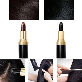 OutTop make-up, Vlasy, Farba Pera Nové Rýchle Dočasné Farbenie Vlasov, Na Pokrytie Biela Rúž-štýl farbenie vlasov stick maquillage