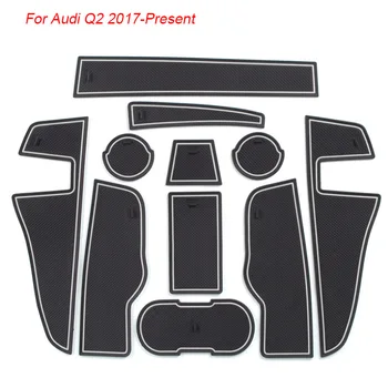 Značka, LOGO Auta Styling Pre AUDI Q2 2017-Súčasnosť Brány slot pad Interiérové Dvere Groove Mat Non-slip prachu Mat Intorior Príslušenstvo