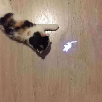 Úžasne Cat Hračka, Kreatívne a Vtipné Pet Mačka Hračky LED Ukazovateľ svetelné Pero S Jasnými Animácie Myš