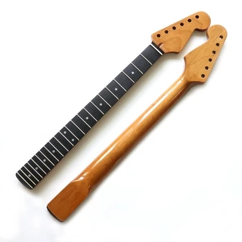 Nové Strat Elektrická Gitara Krku Jasné svetlo čierne drevo hmatníkom SQ gitara montáž nahradenie 22Fret Gitarové príslušenstvo